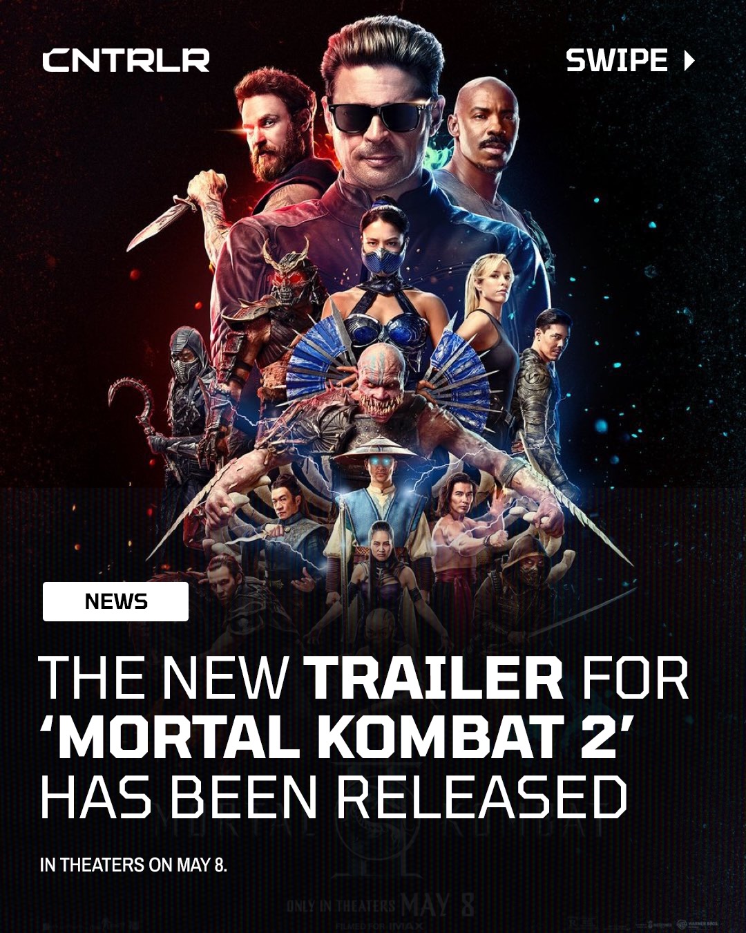 Mortal Kombat 2 is coming to theaters May 8‼️ Swipe to see the new trailer ➡️

Will y’all be seeing this in theaters⁉️

🎥: @mortalkombatmovie