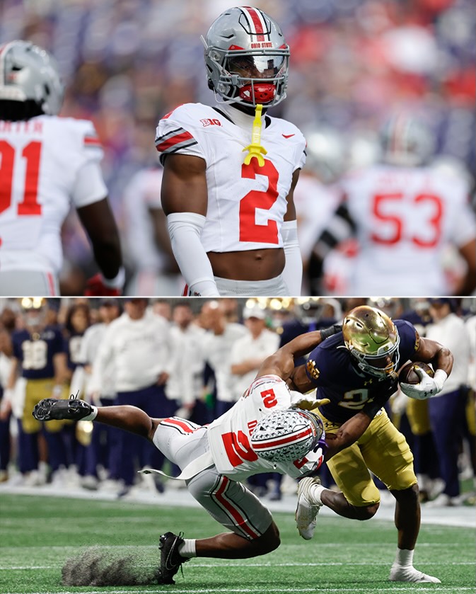 Caleb Downs’ lockdown defense on display 🔒

2026 NFL Combine starts Thursday 3pm ET on @nflnetwork
Stream on @NFLPlus