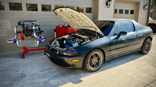 Sorry I’ve been quiet. Life has been life-ing and every time I’m like “yeah let’s get tons of videos done” stuff happens. 

Working on the Del Sol and fitting the components. As you can see, they don’t fit very well lol… that’s not unexpected but it definitely needs to be figured out before I make the whole series! Working in the new video so stay tuned! 
#ChrisFix