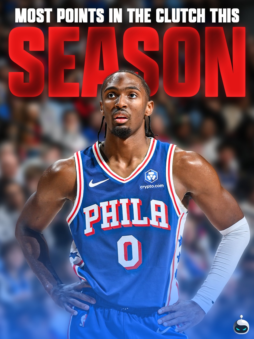 Clutch Point Leader this season 👀🔥

🥇 Tyrese Maxey — 137 
🥈 Shai Gilgeous-Alexander — 128
🥉 Anthony Edwards — 121

Most clutch player in the league right now? 🤔