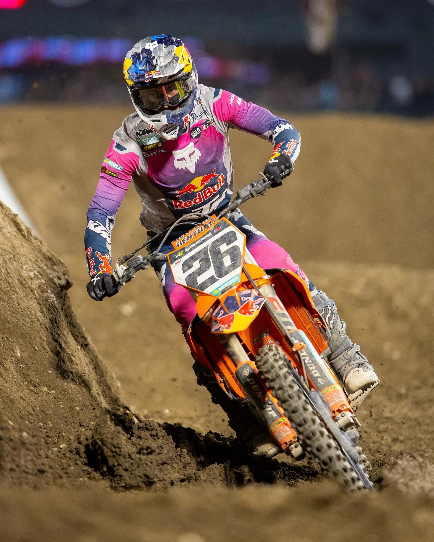 Jorge Prado has unfortunately been ruled out of this weekend’s Daytona Supercross. 

The Red Bull KTM Factory Racing rider will take another round off following his crash in Seattle.

See you back at the races soon, Jorge! 💪

#KTM #ReadyToRace #Supercross #SMX