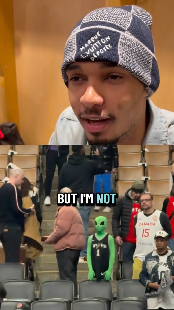 Victor Wembanyama gets a ton of love everywhere he goes and tonight in Toronto was no exception: "It helps me feel a little bit at home everywhere. I'm trying to grow that and give some love back." ❤️ @scottcampsall