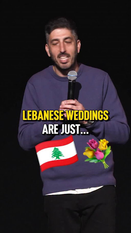 Lebanese weddings are next level!

#lebanese #wedding #kids #comedy #standup
