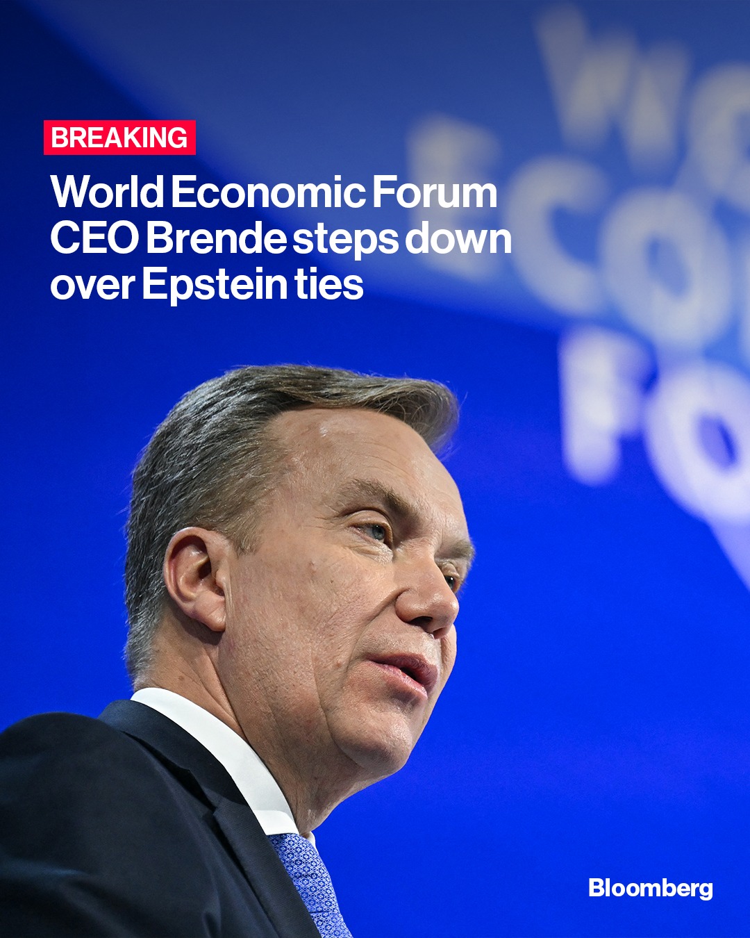 World Economic Forum CEO Borge Brende steps down after it emerged he had ties with Jeffrey Epstein. Tap the link in bio for more.

📷: Fabrice Coffrini/AFP