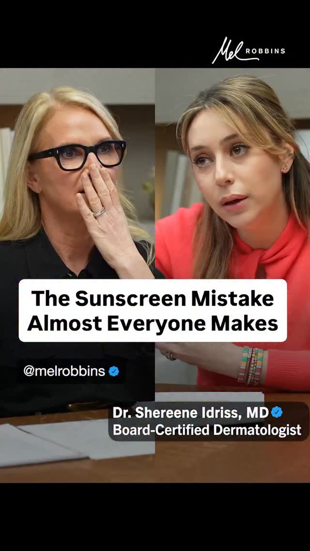 Most people have no idea they’re missing these 2 critical things when they put on sunscreen, according to world-renowned dermatologist Dr. Shereene Idriss.

Comment ‘Skin’ and I’ll DM you a link to the full episode!

According to world-renowned dermatologist Dr. Shereene Idriss, here’s what you need to know:

1️⃣ If your sunscreen doesn’t say “broad spectrum,” you are NOT fully protected.

UVB rays burn you. UVA rays break down collagen and accelerate aging. Both contribute to skin cancer.

Broad spectrum isn’t optional. It’s essential.

2️⃣ SPF is not just a random number.

It roughly means how much longer you can stay in the sun without burning compared to wearing no sunscreen.

If you burn in 10 minutes, SPF 30 means it would take about 300 minutes to burn.

I had no idea that’s what it actually meant 🤯

In today’s episode, Dr. @shereeneidriss is covering everything from collagen and sagging jowls to actives, acne, injectables, and how much money you should really be spending on skincare.

If you follow what she teaches, you’ll stop guessing, stop overspending, and start feeling confident in your skin again.

🎧 “#1 Dermatologist: The Ultimate Skincare Routine for Amazing Skin.”

Tune in now on Spotify, Apple Podcasts, or YouTube - search “The Mel Robbins Podcast - Dermatologist.”