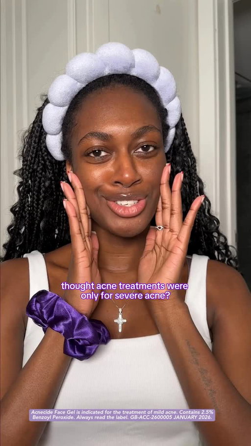 A treatment for milder facial acne? Say less 💅

Our Acnecide Face Gel contains Benzoyl Peroxide which effectively kills up to 95% of spot-causing bacteria 😤