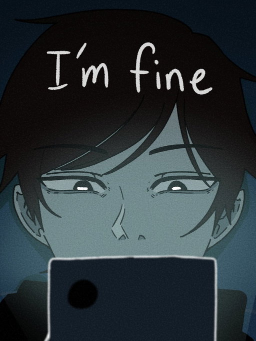 comic #1. “i’m doing fine” (swipe right to see story)
FYI: 100% hand drawn no ai was used in this post