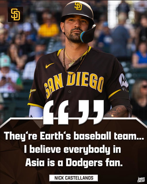 Nick Castellanos says he respects how much effort the Dodgers are putting into building a global brand