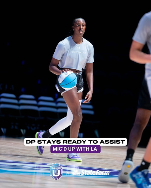Locked in, warmed up, and ready to assist Unrivaled clubs at a moment’s notice. 🔒 #StateFarmPartner