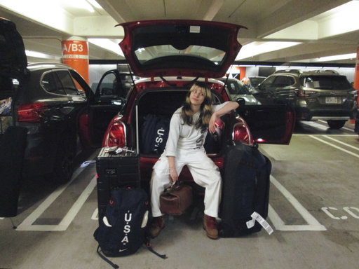 Car full of Olympic gear