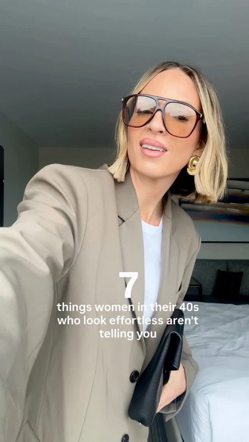 Seven things women in their 40s who look effortless aren’t telling you 👇🏼

1. They stopped collecting decent jeans. One pair that fits like perfection — in multiple washes — changes everything.
2. Skincare isn’t a splurge anymore. It’s maintenance. And it shows.
3. If they have to keep adjusting it, it’s not the right piece.
4. Bags are intentional — classic structure, colors that work with what they already wear.
5. They rarely finish a look with a sneaker. It’s usually a loafer, a low heel, or a boot.
6. The smoky eye that worked at 28 doesn’t hit the same at 42. Nothing ages you faster.
7. They don’t pretend sugar doesn’t affect collagen and elasticity. At this age, it shows.

comment POLISHED and I’ll send the pieces I actually invest in xx

https://liketk.it/5W3nS