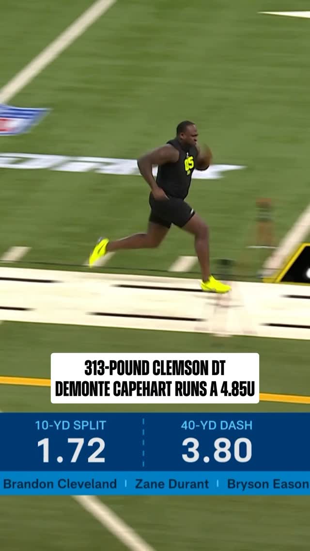 Running that fast at 313 lbs is absurd 😳

2026 NFL Combine on @nflnetwork
Stream on @NFLPlus