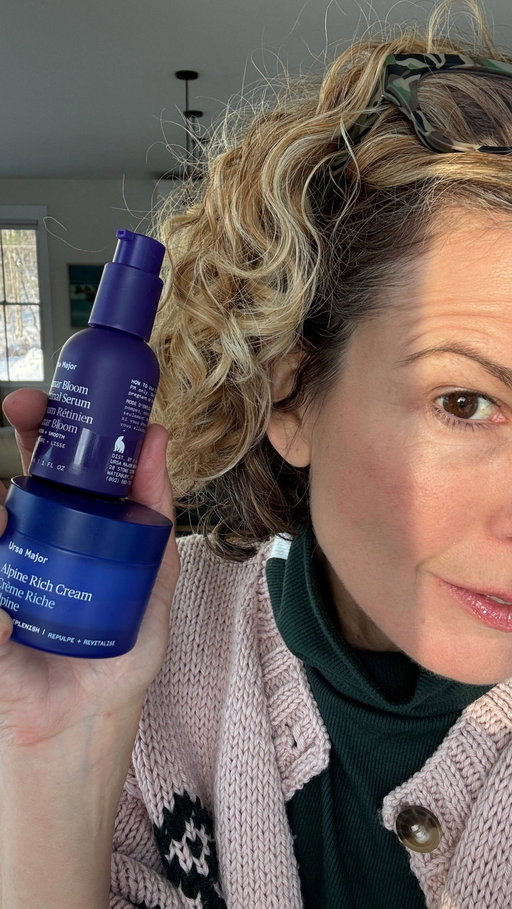 Our co-founder Emily’s nighttime power move: Lunar Bloom Retinal Serum + Alpine Rich Cream. 

One refines. One protects. Together, they’re unstoppable.