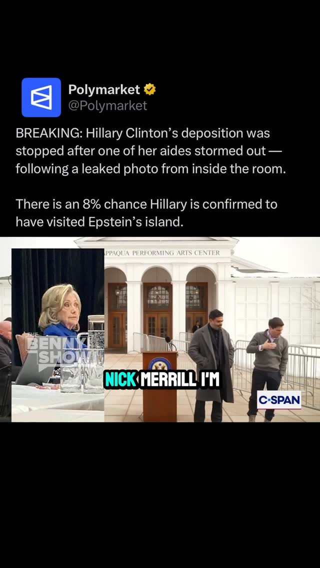 Hillary Clinton briefly paused her closed-door testimony before the House Oversight Committee after Lauren Boebert shared a photo from inside the deposition, prompting objections from Clinton’s lawyers. 

The session resumed about 30 minutes later.