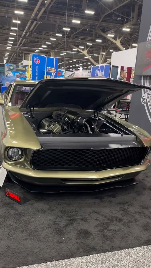 Throwing it back to the 2025 @semashow with the @spal_usa debut of the @seansmithdesigns imagined 1969 Ford Mustang built by @vinishotrods
_

#classicridesonly #ford #fordmustang #musclecar #classiccars