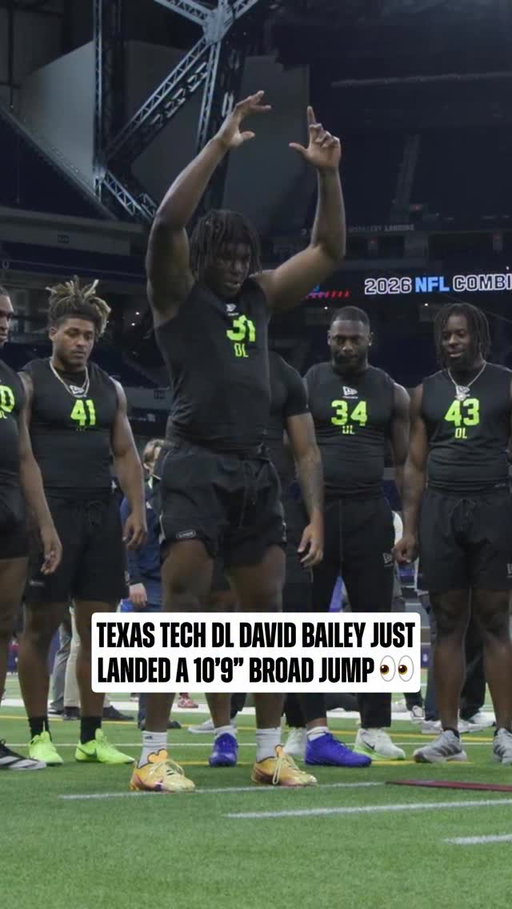 impressive jump from @baileyy.david 👏

2026 NFL Combine on @nflnetwork
Stream on @NFLPlus