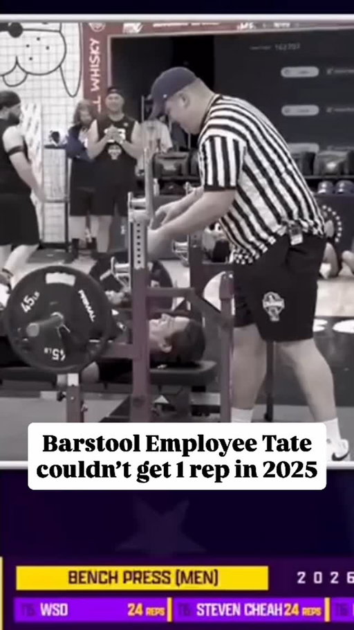 Tate has come a long way under the bar in a year