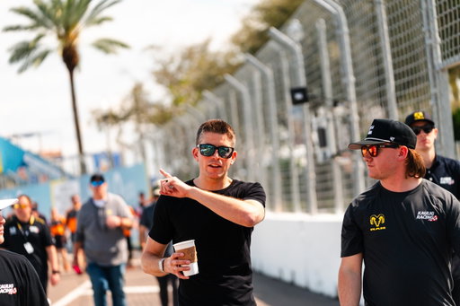 Got some tips from @colinbraun on the track walk. 

He’s one of the few drivers in the @nascar_trucks race who has raced this track before.