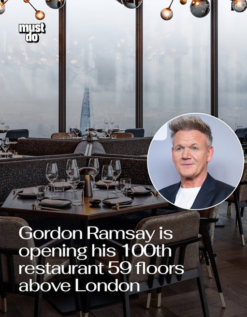 Gordon Ramsay is launching his 100th restaurant this May, and it will sit 59 floors above the City inside 22 Bishopsgate.

The new Bread Street Kitchen & Bar - 22 Bishopsgate officially opens on May 6 and marks a major milestone for the chef’s global empire, which has earned 17 Michelin stars over the years and currently holds eight.

The all-day dining restaurant will introduce 35 new dishes alongside Bread Street’s first-ever five-course tasting menu.

The venue will also serve afternoon tea daily and host DJ sets late into the night, with a 24-hour licensed sports bar on site.

The opening adds to Ramsay’s growing presence inside the tower, joining Lucky Cat and Gordon Ramsay High, as well as Europe’s highest cookery school.

By the way, we have a weekly newsletter with what’s worth knowing about and doing in London. One newsletter. Once a week. Link in bio.

Media via Gordon Ramsay Restaurants / Shutterstock

#mustdolondon #londonrestaurants #gordonramsay