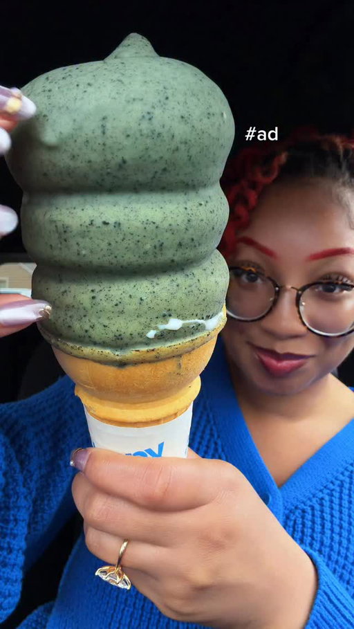 #ad Go to DQ to try the NEW! Mint Crunchin’ Cookie Dipped Cone. Creamy vanilla soft serve dipped in a green mint flavored cone coating with choco cookie crumbles. It’s only here for a limited time at participating locations, go get it before it’s gone! #happytastesgood @dairyqueen