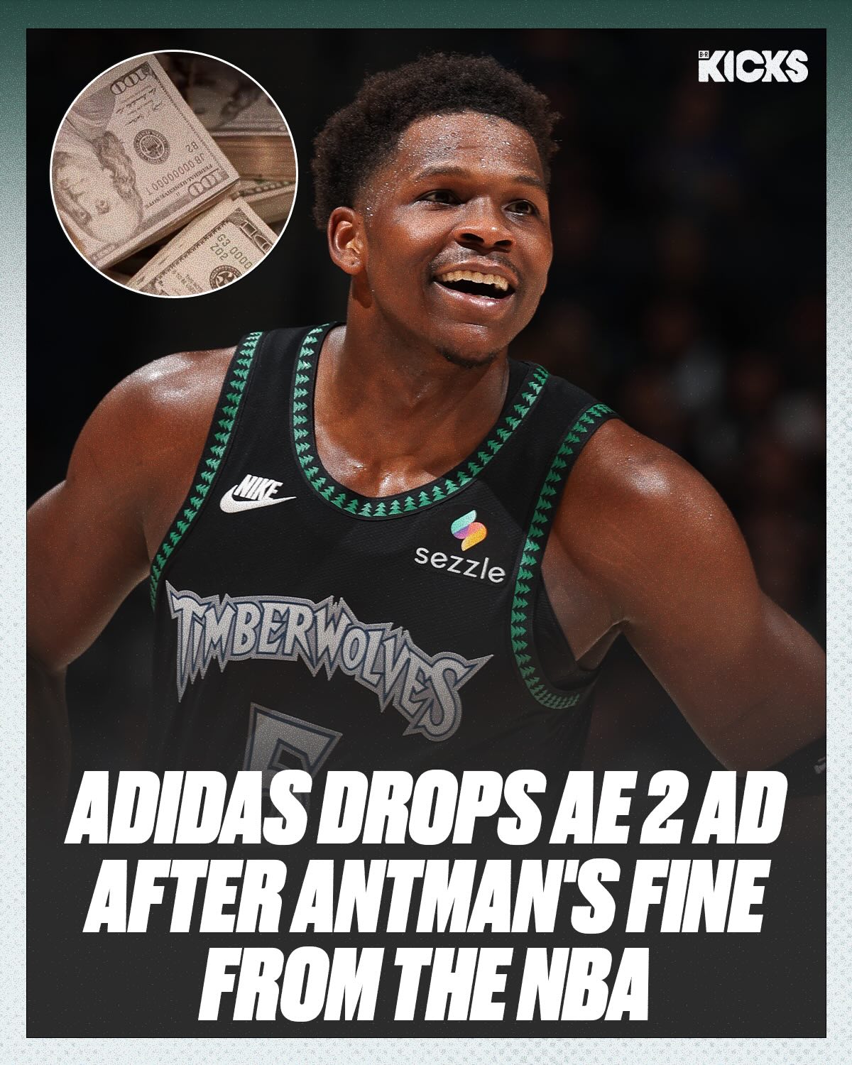 adidas saved up for Anthony Edwards’ fines this season 😂

They dropped this new AE 2 ad right after @anthonyedwards was fined $25K by the NBA 😂