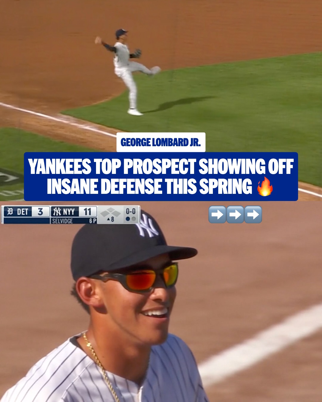 The @Yankees prospect is impressing in Spring Training 👏