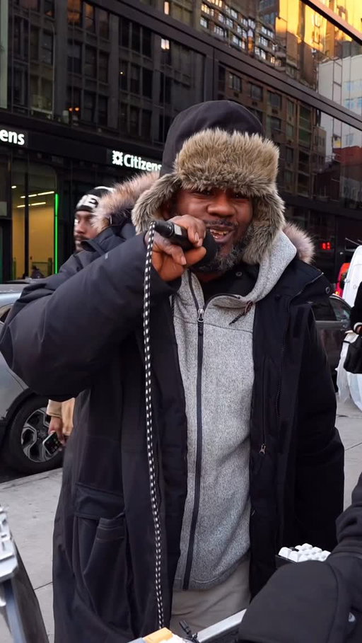 This dude was mid FaceTime when he spotted me from across the street 😂 Was not expecting him to bust out the reggae vocals and then rip a freestyle abt his car haha @coreys_cuisine_a.t.o.n.y