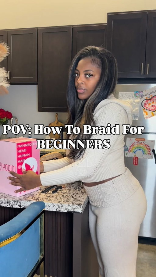 Get in here and get in here NEEEOOOWWWW! The fact that so many of yall be in my comments talking about yall can’t braid is BEYOND ME! We losing recipes chile 😂😂, but I love yall so I got yall covered! Here’s a detailed beginner braiding tutorial so there will be no excuses when we’re doing braid styles this summer! This mannequin head came from Amazon and had everything you’ll need including clips and rubber bands so let me know if you need the link. Love you my girls! & remember CLOCK IT !! 🤏🏾🤏🏾🤏🏾🤏🏾😂🫶🏾🫶🏾 #braids #braidtutorial #fyp #amazonfinds