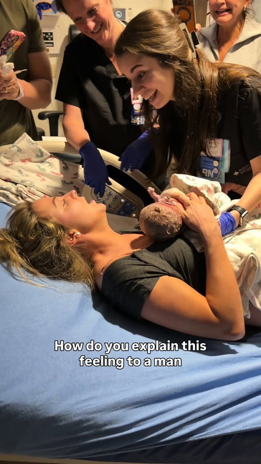 After the quickest unmedicated labor and delivery, I finally got to meet my baby boy. No one can explain the rush. It’s a true miracle.