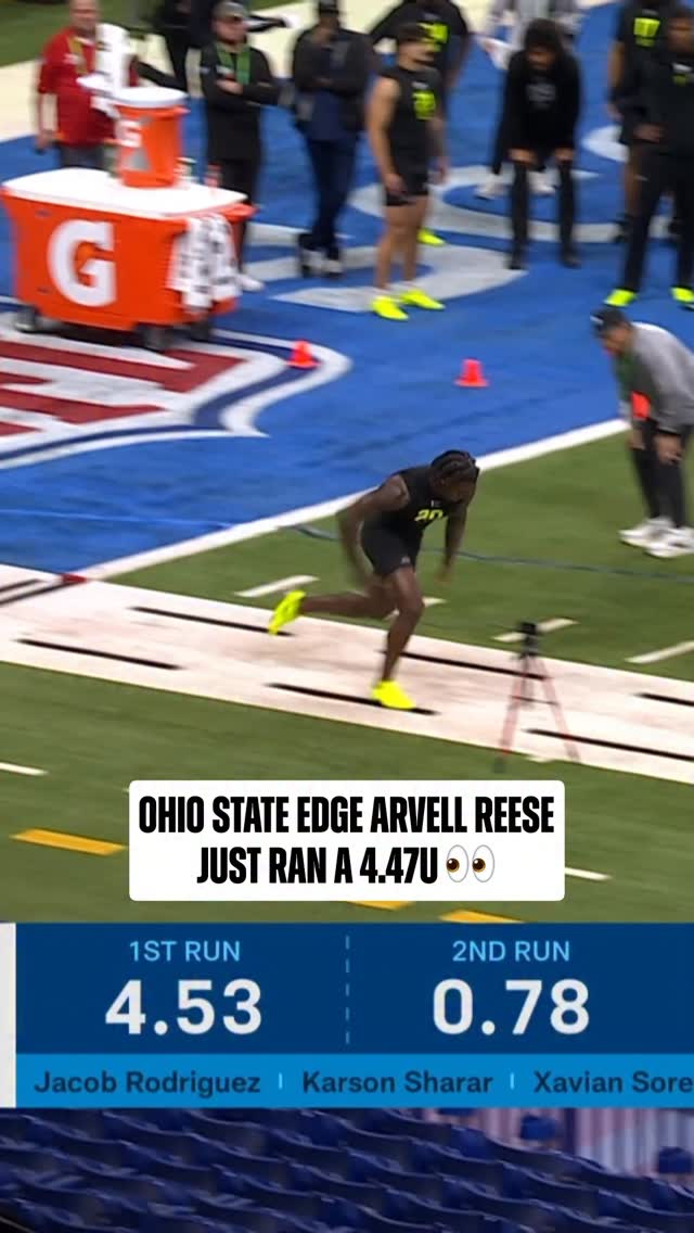 brought the speeeed

2026 NFL Combine on @nflnetwork
Stream on @NFLPlus