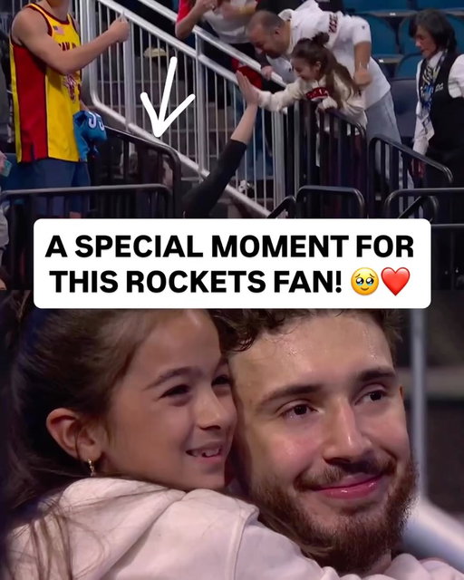 Awesome moment pregame as @alperen.sengun shows some love to a young @houstonrockets fan 📸❤️ HOU/ORL on Prime • <link in bio>