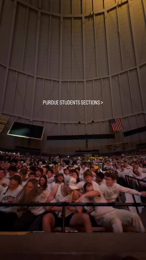 Purdue’s student section is bringing the energy 💯