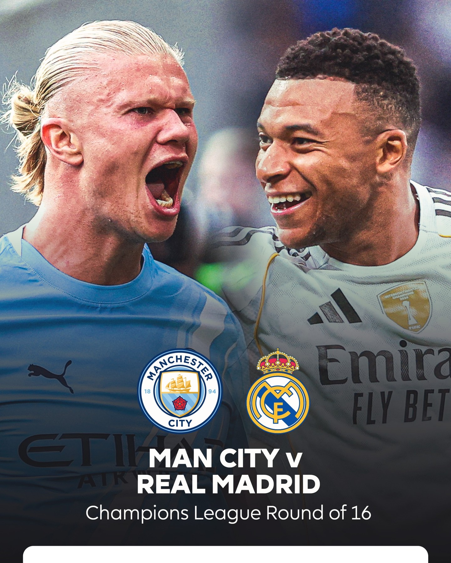 Who have Premier League sides been drawn against in the Champions League Round of 16? 👀