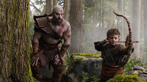 Father and Son. Behold your first look at Kratos and Atreus in the God of War series now in production for @primevideo. Their journey to the highest peak begins.