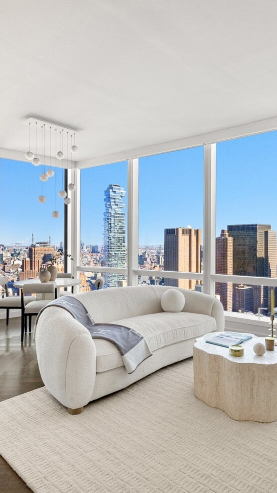 111 Murray Street, 43A, New York City, NY • $5,995,000
–
Rare High-Floor Residence Above Tribeca. Perched nearly 500 feet above the city, Residence 43A at 111 Murray Street is a refined three-bedroom sky home offering unobstructed north and east exposures, sweeping skyline and river views, and exceptional natural light. Spanning 1,939 square feet, the residence features a thoughtful layout within one of Downtown’s most architecturally significant full-service towers. An elevator opens onto an intimate, semi-private floor shared with just one other residence, leading to a gracious foyer and a luminous corner great room with soaring 10’7” ceilings and floor-to-ceiling glass. Framed by dramatic vistas stretching from the Empire State Building to the Hudson River, the space is equally suited for elegant entertaining and everyday living.
–
For more information on this listing click the link in our bio 🏡
–
111 Murray Street, 43A, New York City, NY • 3 Beds • 3 Full Baths • 1 Half Bath • $5,995,000
–
Repped By Krista Nickols (@krista_nickols)