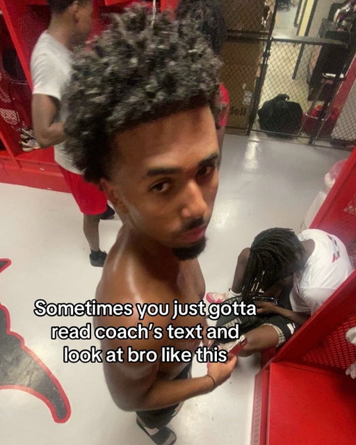 Coach not playing around at all man 🤣 (via rich_off.ai/TT)