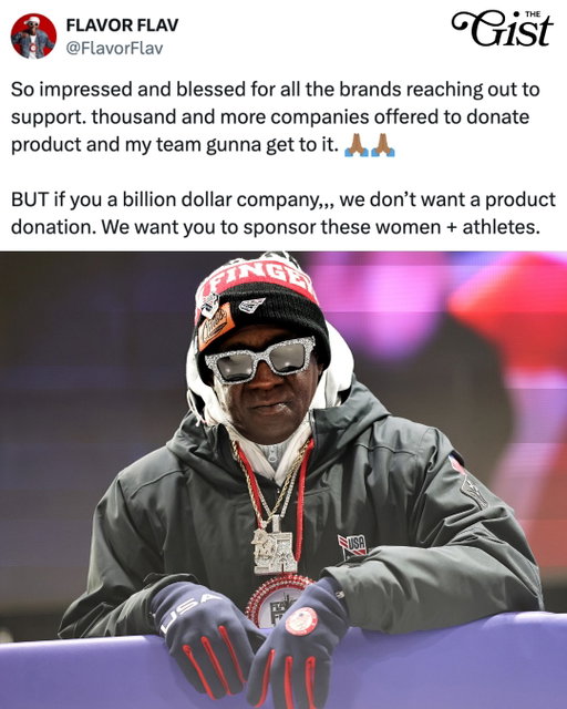 Standing 👏 on 👏 business 👏⁣
⁣
Not a brand but still want to support our amazing female athletes? Head to Flavor Flav's GoFundMe (link in bio) and help us make an impact that goes beyond this weekend. ❤️⁣ ⁣
⁣
#womenssports #shegotgameweekend #flavorflav