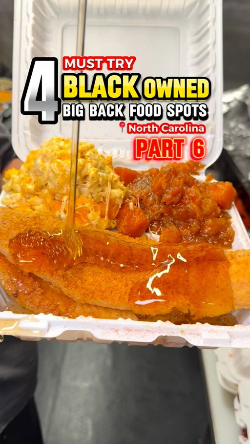 🗣️If your BACK start spreading, don’t blame us! It’s Black History Month and you’ve been asking for the Black-Owned Food Spot HIT LIST… so here we go! 8000 views and we got Part 7 on standby!

HIT List:
📍 @realkingofsoul - NC Food Truck
📍 @natabellesdesserts - Winston-Salem, NC
📍 @chickenhutdurham - Durham, NC
📍 @shmackn.co - NC Food Truck

•••••••••••••••
#explorepage #northcarolina #visitnc #durham #raleigh