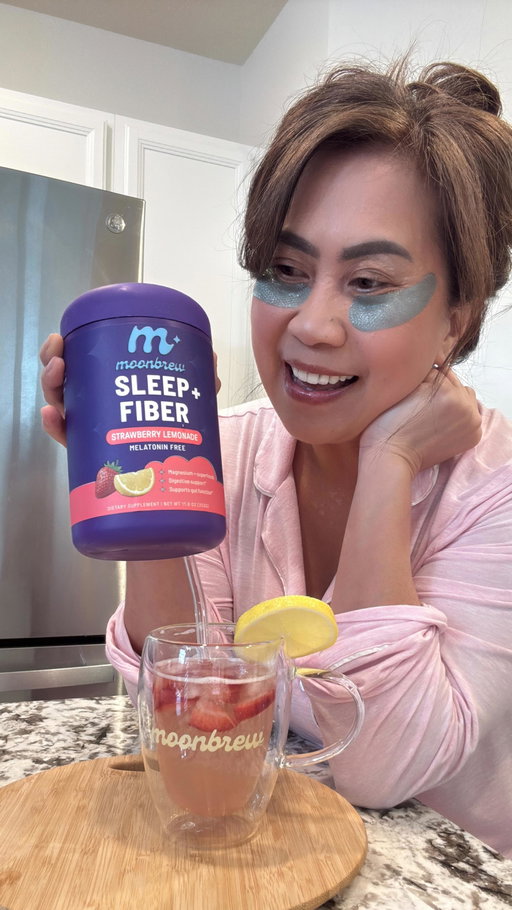 #ad Okay but why am I actually excited about a bedtime drink now? 😂🍓

The new @MoonBrew Sleep Fiber drink has officially become my little nighttime ritual. It totally tastes like strawberry lemonade (which feels like a treat), but it’s actually working while I sleep — helping me unwind and keeping my digestion on track by morning.

No melatonin. No grogginess. Just cozy vibes, better rest, and waking up feeling lighter ✨
As a busy mom, I’ll take all the simple wins I can get… and this one feels like self-care in a glass. 💕

#moonbrewpartner
#moonbrew