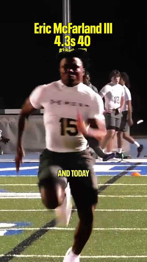 4.3 40 time? Yeah @fwyb.eric knows a thing or two 💨