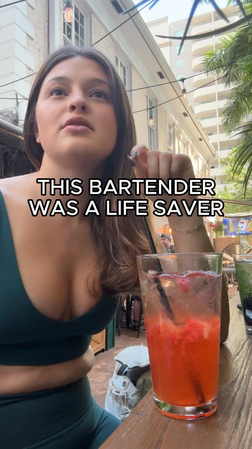 This bartender was a life saver.