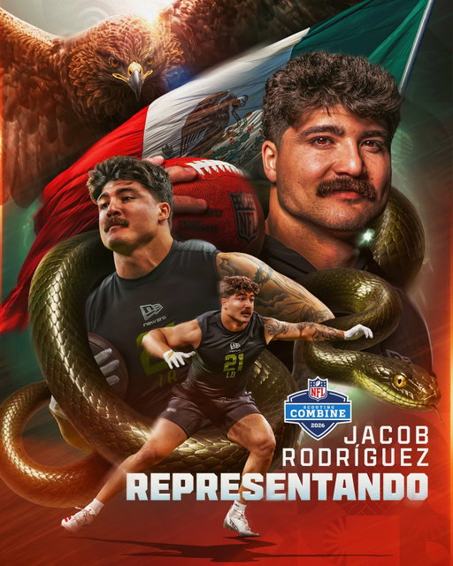 J-ROD representando a México en el escenario más grande antes del NFL Draft 🇲🇽👨🏻
