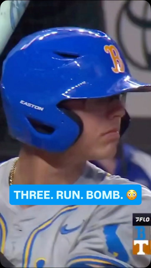 THAT BALL DIDN’T STAND A CHANCE 😳

@romannmartin sends one into next week with three-runs in for @uclabruinsbaseball 

#NCAABaseball x 🎥 @flocollegebaseball