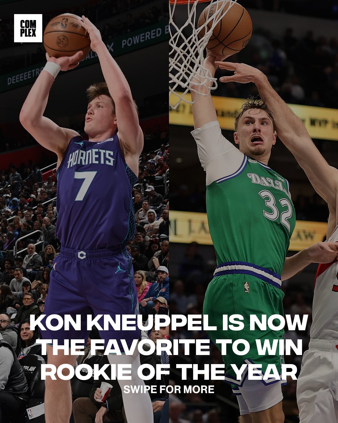 For the first time all season, Kon Knueppel is the ROTY favorite... is he taking home the hardware or can Cooper Flagg snatch it back?

Powered by @polymarket