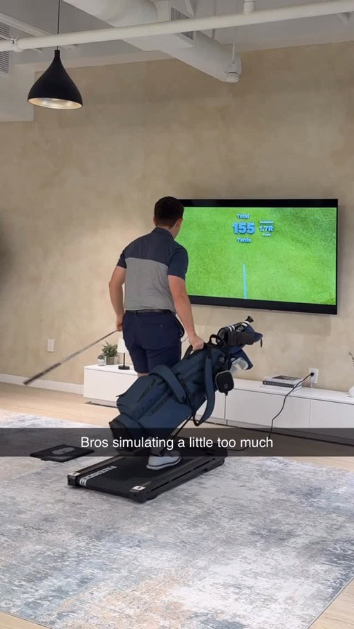 Bro is wayyyy to excited for golf to be back 😅