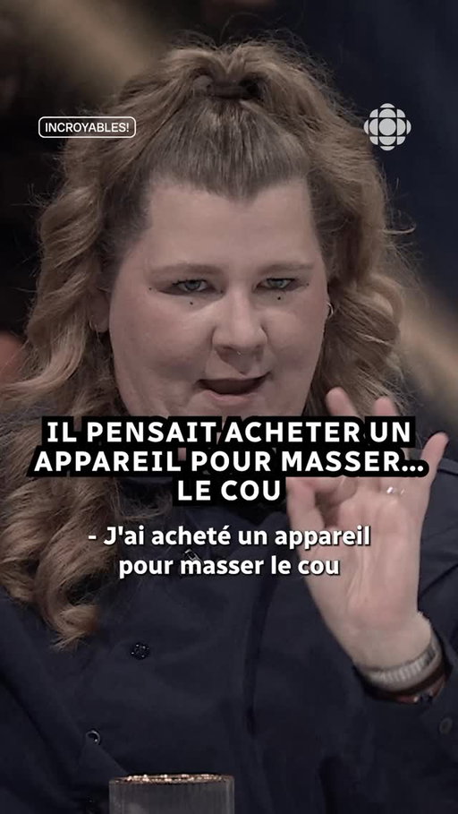 Un appareil pour masser le… cou 🤨🙂‍↕️

INCROYABLES! | Vendredi, 20h sur @icirctele et @icitoutv
👉 Vous avez vécu une histoire pas possible? Écrivez-nous: incroyables.ca!