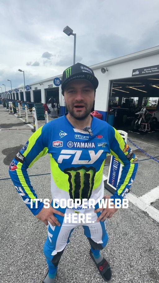 Walkin' and talkin' around the paddock with Cooper Webb! 

#DAYTONASX