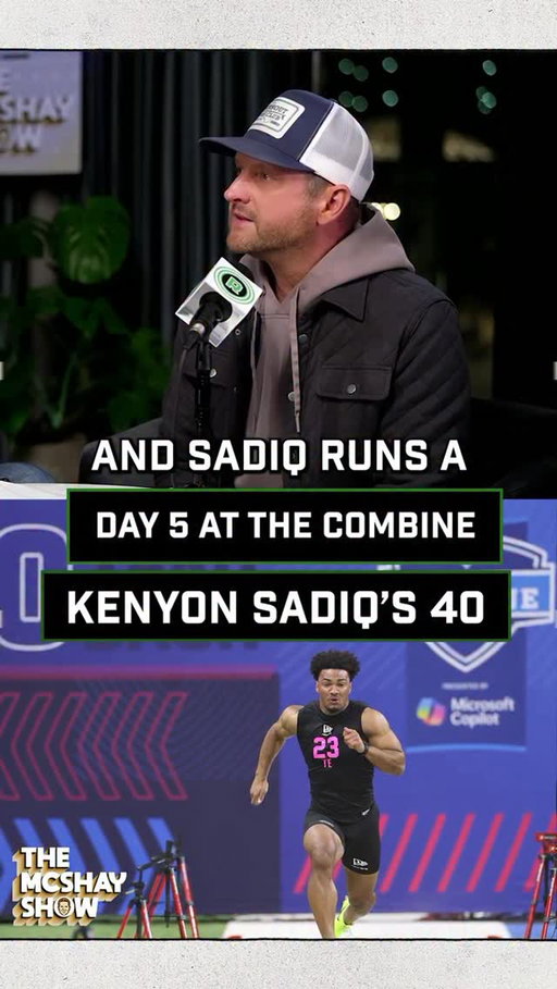 Kenyon Sadiq breaking records at The Combine.💨

👀The McShay Show on @Netflix | @Spotify

#NFLCombine #collegefootball #NFL