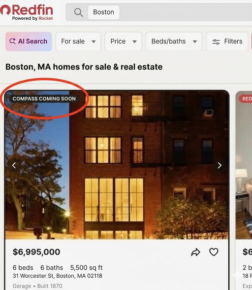 Congratulations to Megan Kopman on launching the first Compass Coming Soon receiving premium placement on Redfin.com, reaching 60M buyers with no days on market, no negative insights, and no home valuation estimates. As a Coming Soon Exclusive Listing Megan’s name and photo are prominently featured, and every “contact agent” inquiry goes directly to her with no referral fee. She has already received multiple direct inquiries.

This exclusive offering is available to all Compass clients today and it will roll out next month to all clients of the CIH (Compass International Holdings) network of brands: @properties | Better Homes and Gardens Real Estate | CENTURY 21 | Christie’s International Real Estate | Coldwell Banker | Compass | Corcoran | ERA Real Estate | Sotheby’s International Realty.

If you have a listing presentation coming up and want to give your client an edge, this is a powerful opportunity.