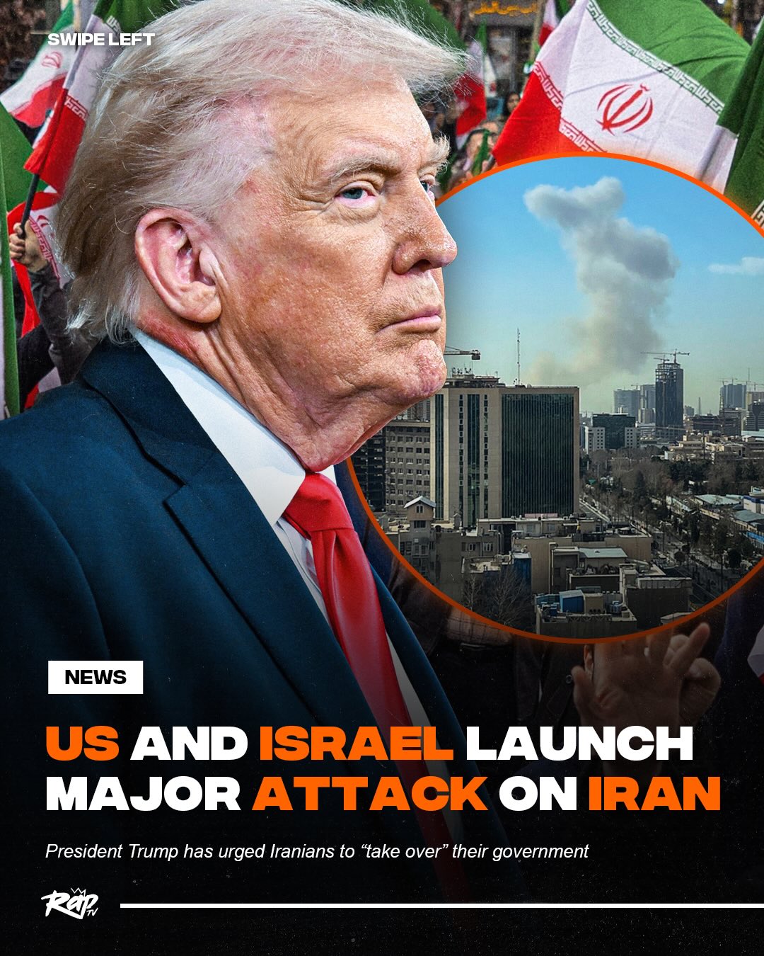 US and Israel have launched an attack against Iran.

CNN reports that Tehran, the capital of Iran, has retaliated by striking US and Israeli targets throughout the Middle East. Trump said the operation is “massive and ongoing,” and warns that American lives may be lost.